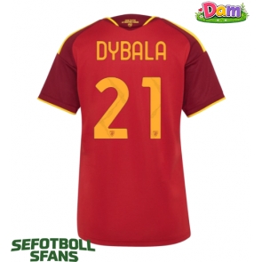 AS Roma Paulo Dybala #21 Hemmatröja Kvinnor 2026-27 Kortärmad